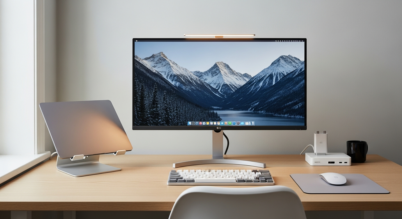 MacBook Pro Desk Setup for Developers and Designers
