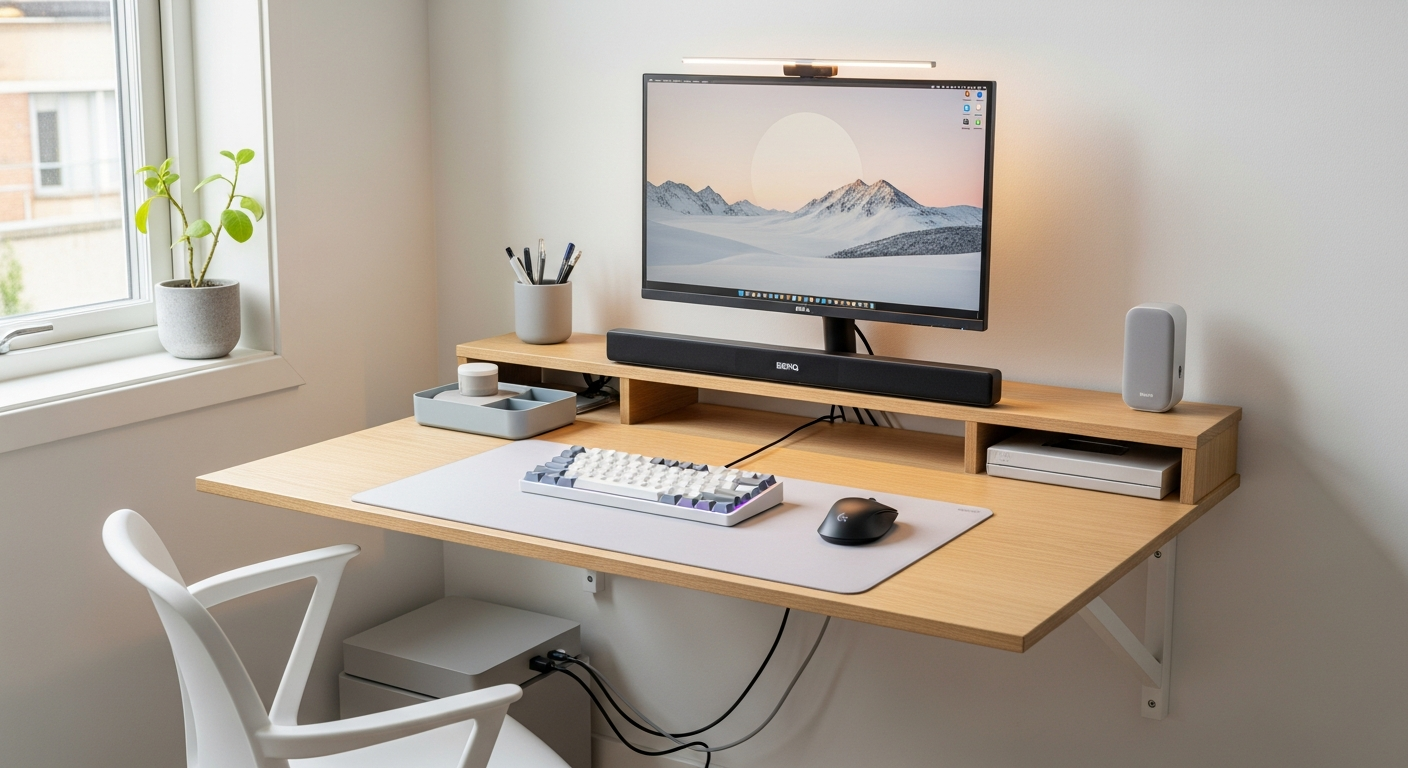 Minimalist Bedroom Desk Setup That Doesn't Kill Your Sleep